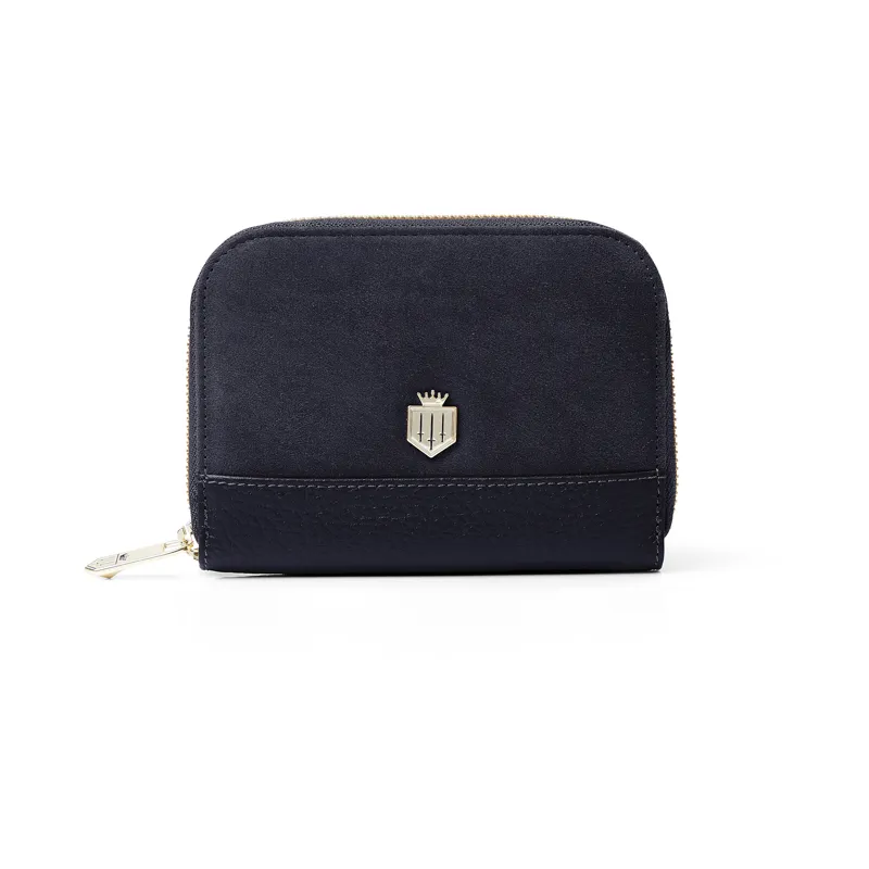 Fairfax and Favor Mini Salisbury Purse  Navy Suede